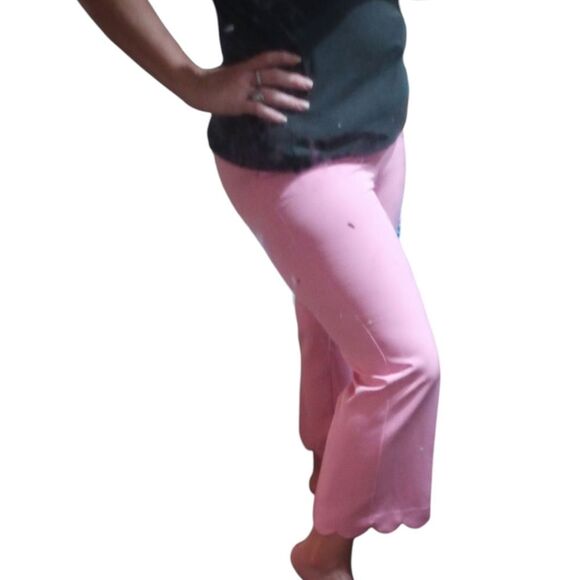 New Cato Scalloped Hem High Waist Ankle Pants - Picture 1 of 10